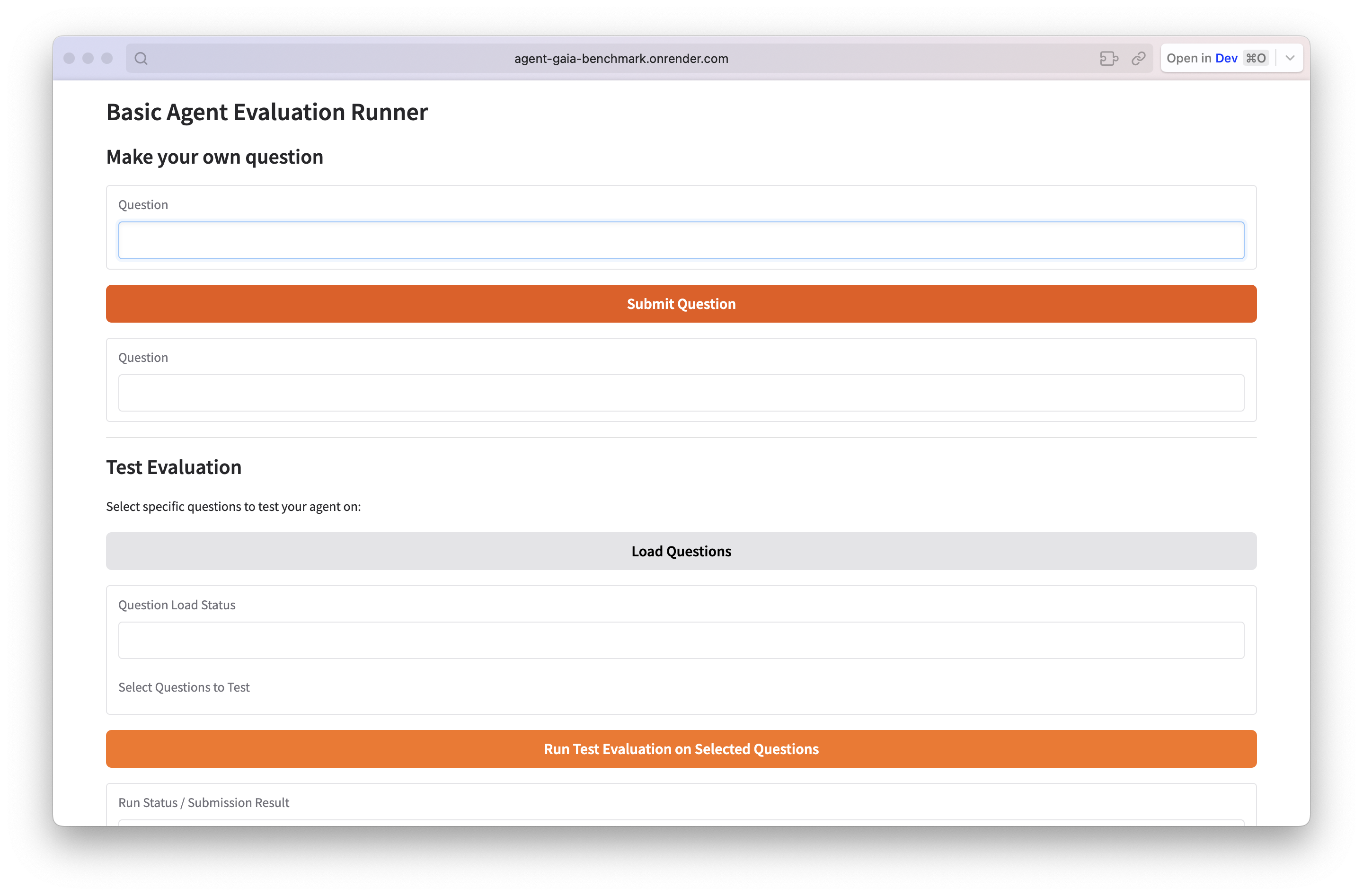 Testing the GAIA Benchmark